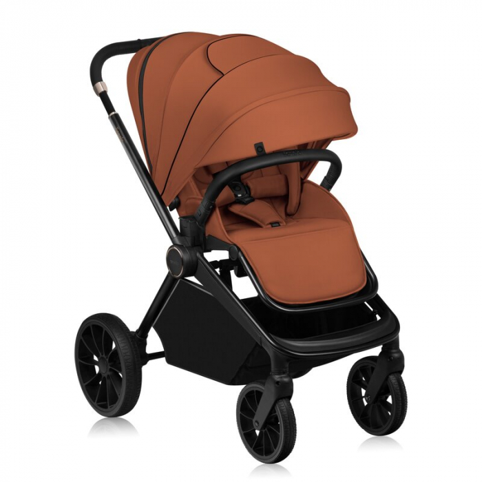 Carucior 2 in 1, Lionelo, Mika Plus, Cadru din aluminiu, Cu landou intarit si salteluta moale, Reversibil, Cu sistem de ventilatie 3D, Cu accesorii, Pana la 22 kg, Conform cu EN1888-1 EN1888-2, EN1466 [5]