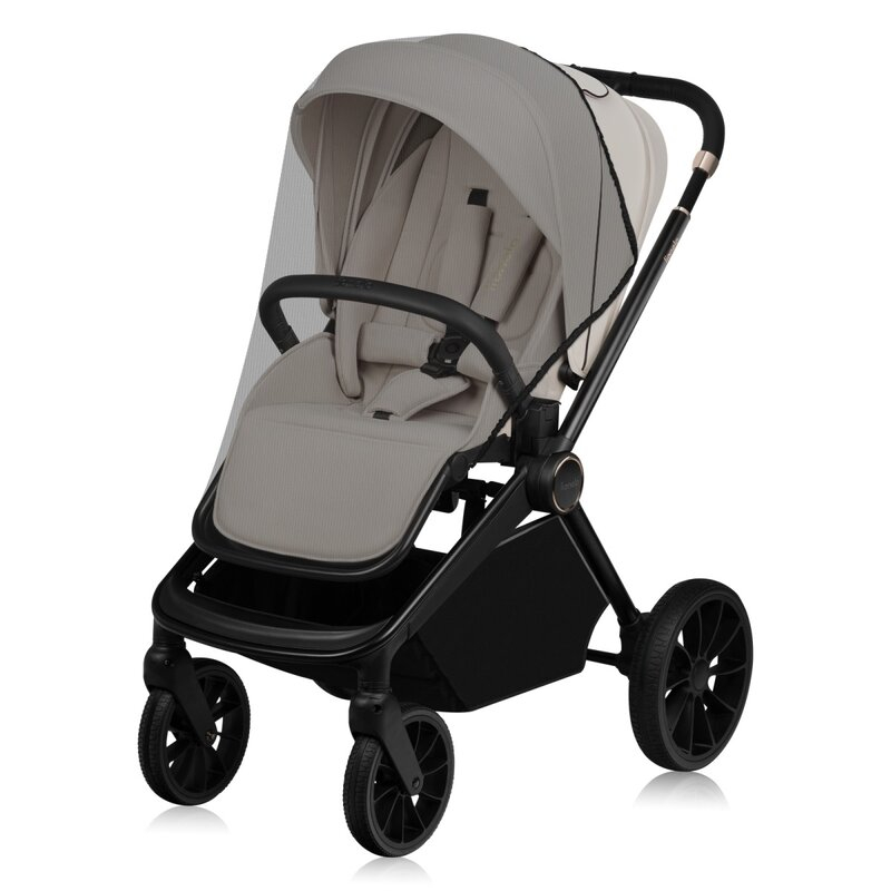 Carucior 2 in 1, Lionelo, Mika Plus, Cadru din aluminiu, Cu landou intarit si salteluta moale, Reversibil, Cu sistem de ventilatie 3D, Cu accesorii, Pana la 22 kg, Conform cu EN1888-1 EN1888-2, EN1466 [12]