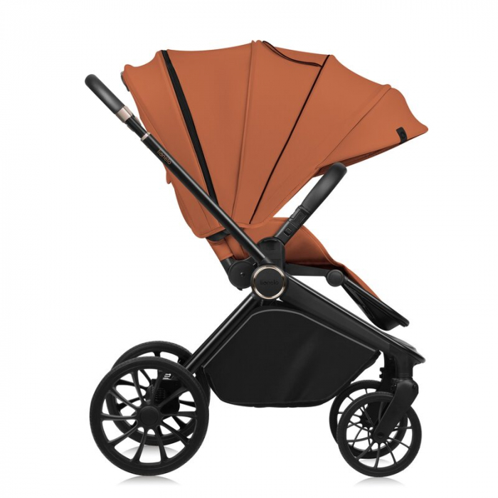 Carucior 2 in 1, Lionelo, Mika Plus, Cadru din aluminiu, Cu landou intarit si salteluta moale, Reversibil, Cu sistem de ventilatie 3D, Cu accesorii, Pana la 22 kg, Conform cu EN1888-1 EN1888-2, EN1466 [8]