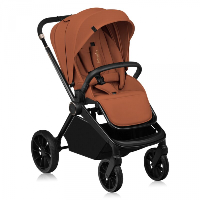 Carucior 2 in 1, Lionelo, Mika Plus, Cadru din aluminiu, Cu landou intarit si salteluta moale, Reversibil, Cu sistem de ventilatie 3D, Cu accesorii, Pana la 22 kg, Conform cu EN1888-1 EN1888-2, EN1466 [3]