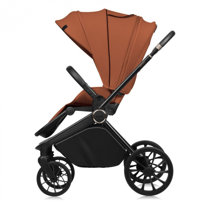 Carucior 2 in 1, Lionelo, Mika Plus, Cadru din aluminiu, Cu landou intarit si salteluta moale, Reversibil, Cu sistem de ventilatie 3D, Cu accesorii, Pana la 22 kg, Conform cu EN1888-1 EN1888-2, EN1466 [12]