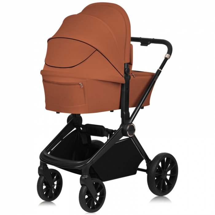Carucior 2 in 1, Lionelo, Mika Plus, Cadru din aluminiu, Cu landou intarit si salteluta moale, Reversibil, Cu sistem de ventilatie 3D, Cu accesorii, Pana la 22 kg, Conform cu EN1888-1 EN1888-2, EN1466 [14]