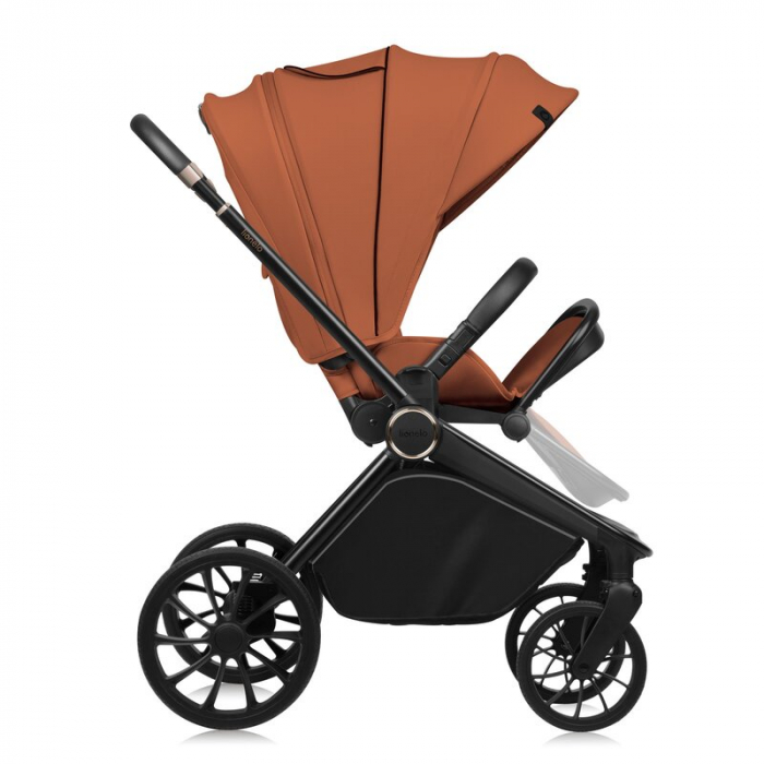 Carucior 2 in 1, Lionelo, Mika Plus, Cadru din aluminiu, Cu landou intarit si salteluta moale, Reversibil, Cu sistem de ventilatie 3D, Cu accesorii, Pana la 22 kg, Conform cu EN1888-1 EN1888-2, EN1466 [11]
