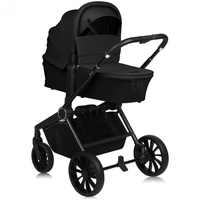 Carucior 2 in 1, Lionelo, Mika Plus, Cadru din aluminiu, Cu landou intarit si salteluta moale, Reversibil, Cu sistem de ventilatie 3D, Cu accesorii, Pana la 22 kg, Conform cu EN1888-1 EN1888-2, EN1466 [13]