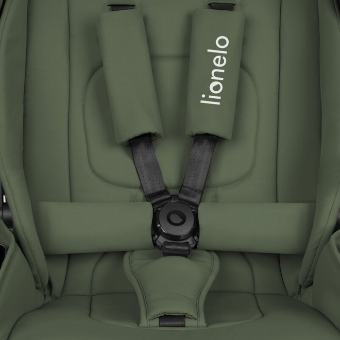 Carucior 2 in 1, Lionelo, Mika Plus, Cadru din aluminiu, Cu landou intarit si salteluta moale, Reversibil, Cu sistem de ventilatie 3D, Cu accesorii, Pana la 22 kg, Conform cu EN1888-1 EN1888-2, EN1466 [21]