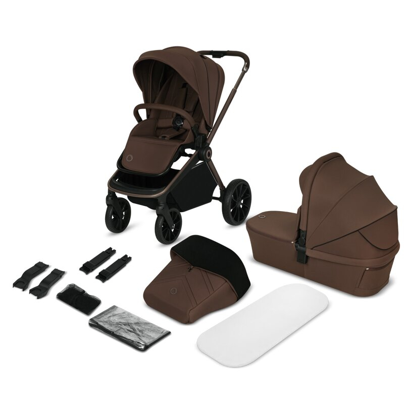 Carucior 2 in 1, Lionelo, Mika Plus, Cadru din aluminiu, Cu landou intarit si salteluta moale, Reversibil, Cu sistem de ventilatie 3D, Cu accesorii, Pana la 22 kg, Conform cu EN1888-1 EN1888-2, EN1466 [2]
