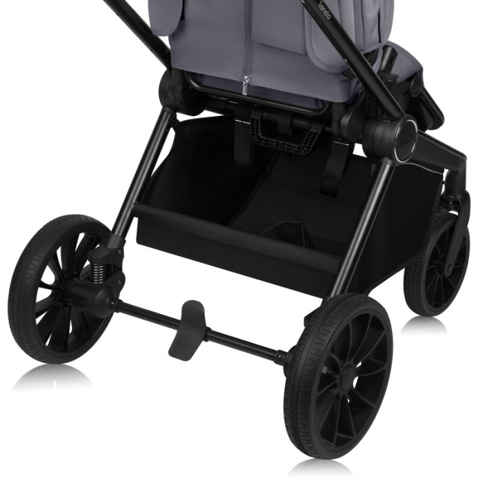 Carucior 2 in 1, Lionelo, Mika Plus, Cadru din aluminiu, Cu landou intarit si salteluta moale, Reversibil, Cu sistem de ventilatie 3D, Cu accesorii, Pana la 22 kg, Conform cu EN1888-1 EN1888-2, EN1466 [22]