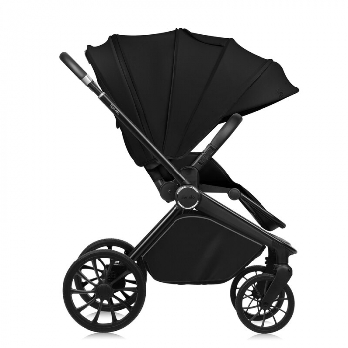 Carucior 2 in 1, Lionelo, Mika Plus, Cadru din aluminiu, Cu landou intarit si salteluta moale, Reversibil, Cu sistem de ventilatie 3D, Cu accesorii, Pana la 22 kg, Conform cu EN1888-1 EN1888-2, EN1466 [8]