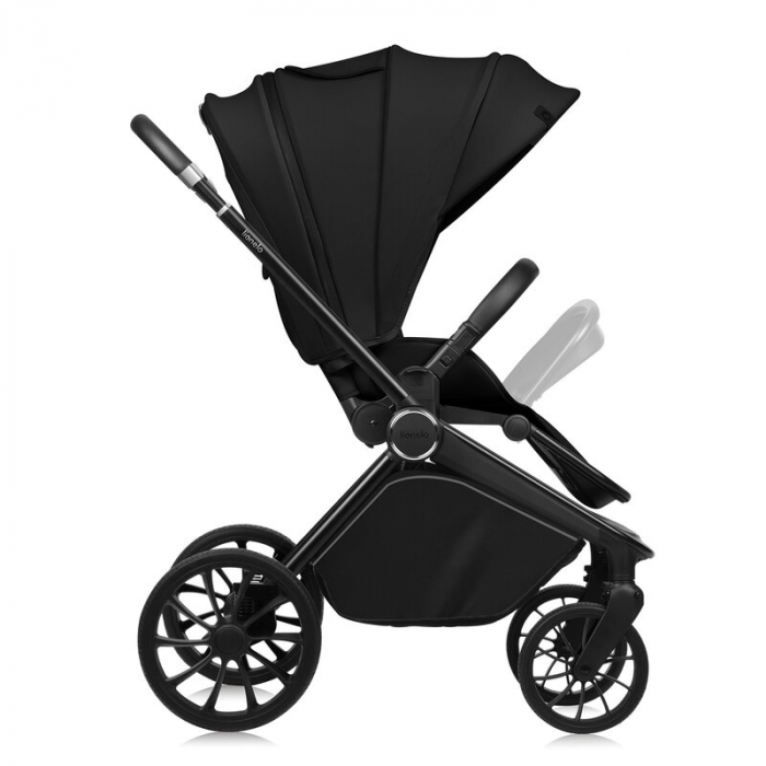 Carucior 2 in 1, Lionelo, Mika Plus, Cadru din aluminiu, Cu landou intarit si salteluta moale, Reversibil, Cu sistem de ventilatie 3D, Cu accesorii, Pana la 22 kg, Conform cu EN1888-1 EN1888-2, EN1466 [11]