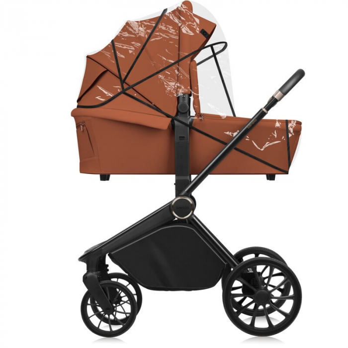 Carucior 2 in 1, Lionelo, Mika Plus, Cadru din aluminiu, Cu landou intarit si salteluta moale, Reversibil, Cu sistem de ventilatie 3D, Cu accesorii, Pana la 22 kg, Conform cu EN1888-1 EN1888-2, EN1466 [18]