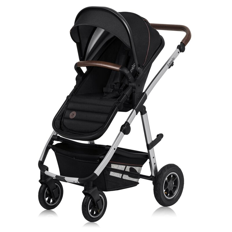 Carucior 3 in 1, Lionelo, Amber, Cadru aluminiu, Cu landou intarit si salteluta moale, Cu scoica auto testata ADAC, Reversibil, Cu accesorii, Geanta parinti, Pana la 22 kg, EN1888-1 EN1888-2 EN1466 EC [7]