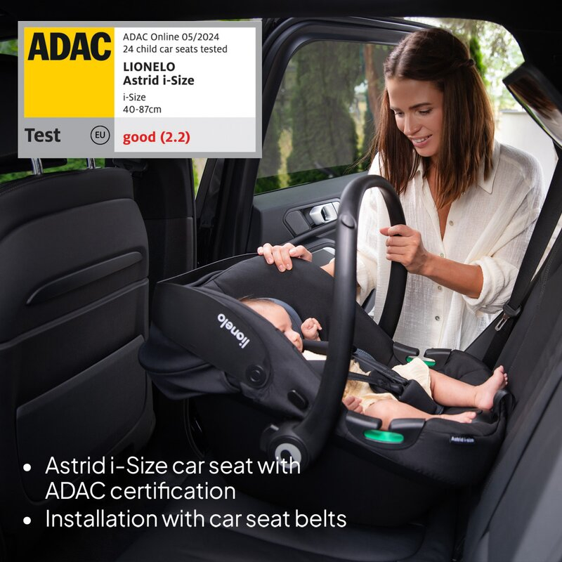 Carucior 3 in 1, Lionelo, Amber, Cadru aluminiu, Cu landou intarit si salteluta moale, Cu scoica auto testata ADAC, Reversibil, Cu accesorii, Geanta parinti, Pana la 22 kg, Bej [31]