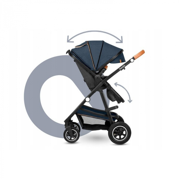 Carucior 3 in 1, Lionelo, Amber, Cadru aluminiu, Cu landou intarit si salteluta moale, Cu scoica auto testata ADAC, Reversibil, Cu accesorii, Geanta parinti, Pana la 22 kg, EN1888-1 EN1888-2 EN1466 EC [45]
