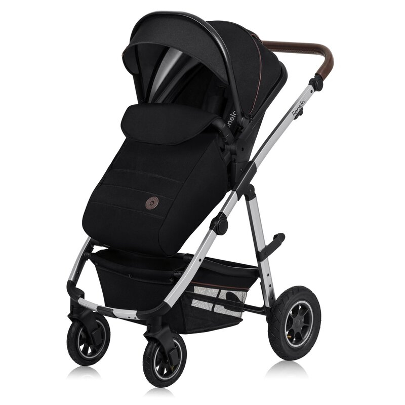 Carucior 3 in 1, Lionelo, Amber, Cadru aluminiu, Cu landou intarit si salteluta moale, Cu scoica auto testata ADAC, Reversibil, Cu accesorii, Geanta parinti, Pana la 22 kg, EN1888-1 EN1888-2 EN1466 EC [8]
