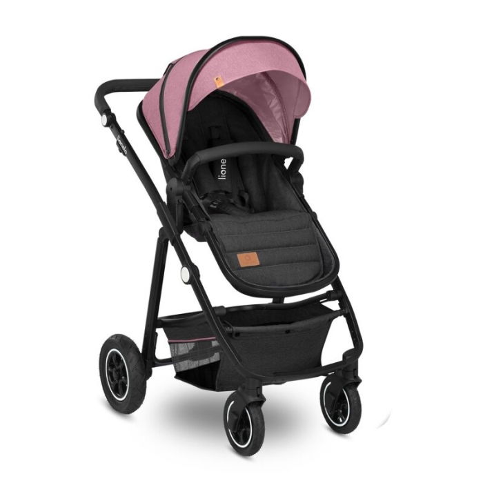 Carucior 3 in 1, Lionelo, Amber, Cadru aluminiu, Cu landou intarit si salteluta moale, Cu scoica auto testata ADAC, Reversibil, Cu accesorii, Geanta parinti, Pana la 22 kg, EN1888-1 EN1888-2 EN1466 EC [9]