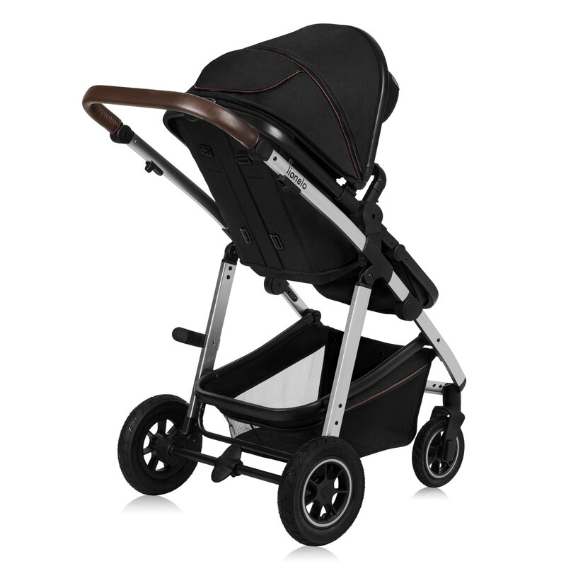 Carucior 3 in 1, Lionelo, Amber, Cadru aluminiu, Cu landou intarit si salteluta moale, Cu scoica auto testata ADAC, Reversibil, Cu accesorii, Geanta parinti, Pana la 22 kg, EN1888-1 EN1888-2 EN1466 EC [12]
