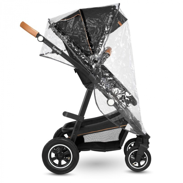 Carucior 3 in 1, Lionelo, Amber, Cadru aluminiu, Cu landou intarit si salteluta moale, Cu scoica auto testata ADAC, Reversibil, Cu accesorii, Geanta parinti, Pana la 22 kg, EN1888-1 EN1888-2 EN1466 EC [35]