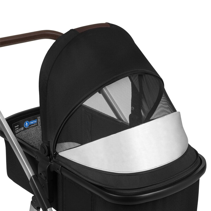 Carucior 3 in 1, Lionelo, Amber, Cadru aluminiu, Cu landou intarit si salteluta moale, Cu scoica auto testata ADAC, Reversibil, Cu accesorii, Geanta parinti, Pana la 22 kg, EN1888-1 EN1888-2 EN1466 EC [23]