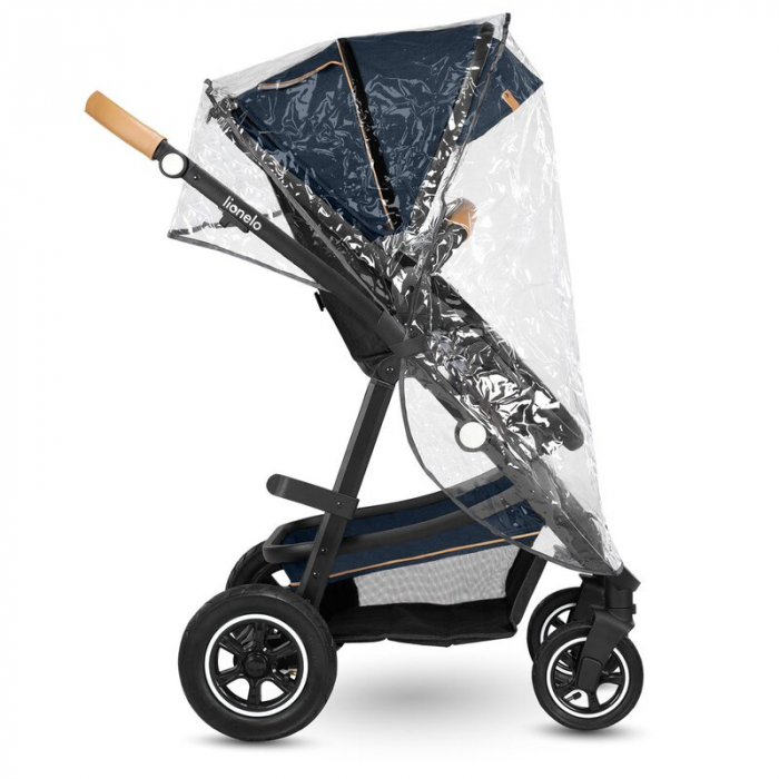 Carucior 3 in 1, Lionelo, Amber, Cadru aluminiu, Cu landou intarit si salteluta moale, Cu scoica auto testata ADAC, Reversibil, Cu accesorii, Geanta parinti, Pana la 22 kg, EN1888-1 EN1888-2 EN1466 EC [36]