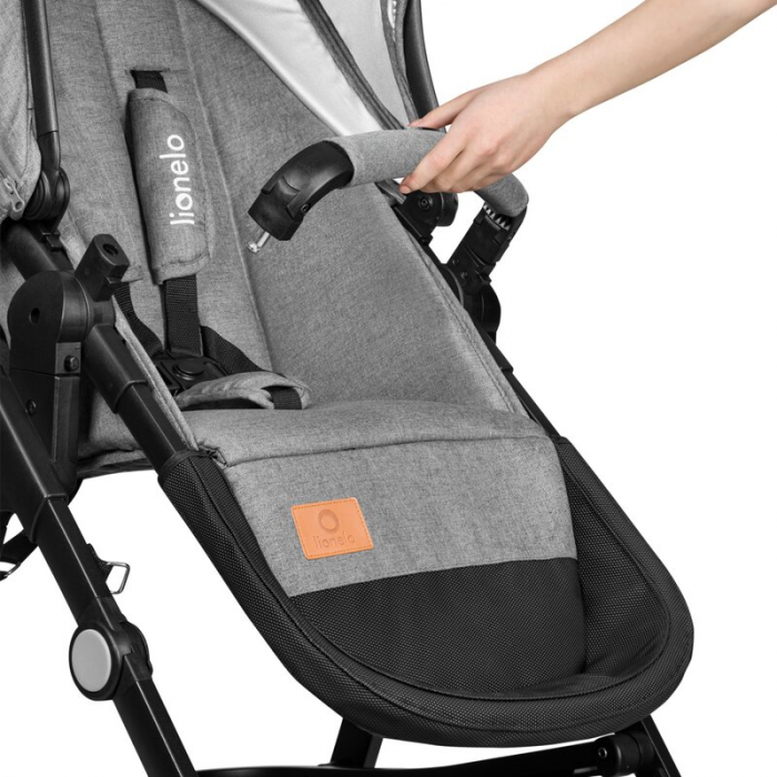 Carucior 3 in 1, Lionelo, Bianka, Transformabil, Cadru aluminiu, Cu landou si salteluta moale, Cu scoica auto testata ADAC, Cu multiple accesorii, Sustine 22 kg, 0 luni+, EN1466:2014+AC:2015, EN1888,  [16]