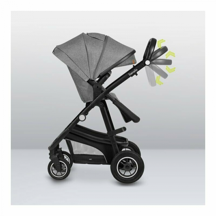 Carucior 3 in 1, Lionelo, Bianka, Transformabil, Cadru aluminiu, Cu landou si salteluta moale, Cu scoica auto testata ADAC, Cu multiple accesorii, Sustine 22 kg, 0 luni+, EN1466:2014+AC:2015, EN1888,  [40]