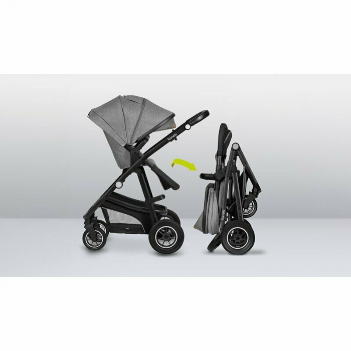 Carucior 3 in 1, Lionelo, Bianka, Transformabil, Cadru aluminiu, Cu landou si salteluta moale, Cu scoica auto testata ADAC, Cu multiple accesorii, Sustine 22 kg, 0 luni+, EN1466:2014+AC:2015, EN1888,  [39]
