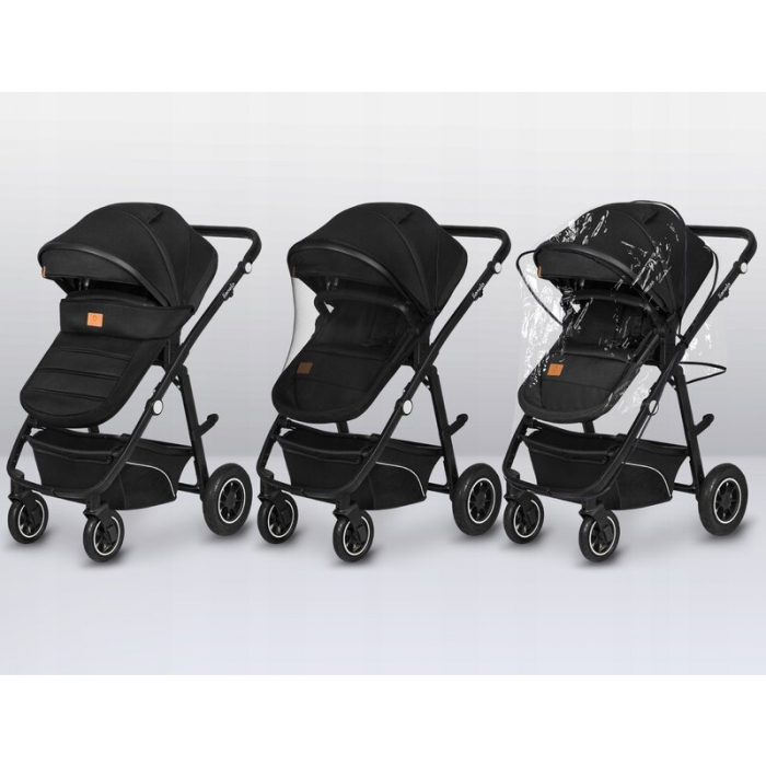 Carucior 3 in 1, Lionelo, Bianka, Transformabil, Cadru aluminiu, Cu landou si salteluta moale, Cu scoica auto testata ADAC, Cu multiple accesorii, Sustine 22 kg, 0 luni+, EN1466:2014+AC:2015, EN1888,  [29]