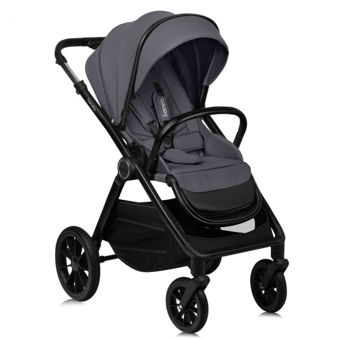 Carucior 3 in 1, Lionelo, Layla, Cadru din aluminiu, Cu landou intarit si salteluta din spuma AiryDots, Cu scoica auto testata ADAC, Reversibil, Cu sistem de ventilatie 3D, Cu accesorii, Pana la 22 kg [4]