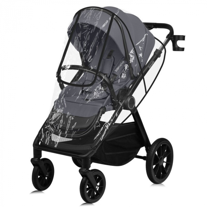 Carucior 3 in 1, Lionelo, Layla, Cadru din aluminiu, Cu landou intarit si salteluta din spuma AiryDots, Cu scoica auto testata ADAC, Reversibil, Cu sistem de ventilatie 3D, Cu accesorii, Pana la 22 kg [9]