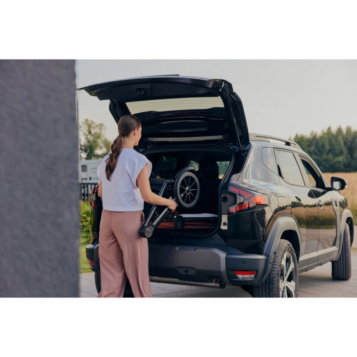 Carucior 3 in 1, Lionelo, Layla, Cadru din aluminiu, Cu landou intarit si salteluta din spuma AiryDots, Cu scoica auto testata ADAC, Reversibil, Cu sistem de ventilatie 3D, Cu accesorii, Pana la 22 kg [37]