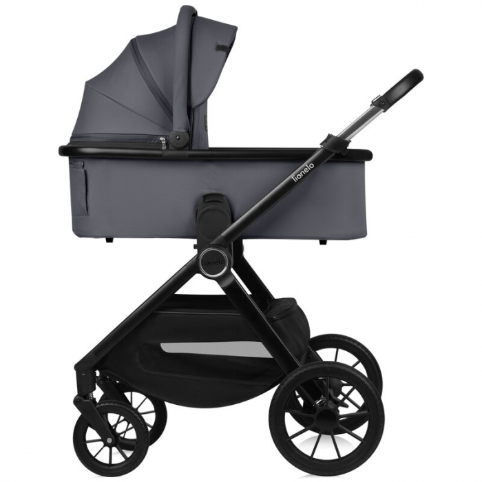 Carucior 3 in 1, Lionelo, Layla, Cadru din aluminiu, Cu landou intarit si salteluta din spuma AiryDots, Cu scoica auto testata ADAC, Reversibil, Cu sistem de ventilatie 3D, Cu accesorii, Pana la 22 kg [15]