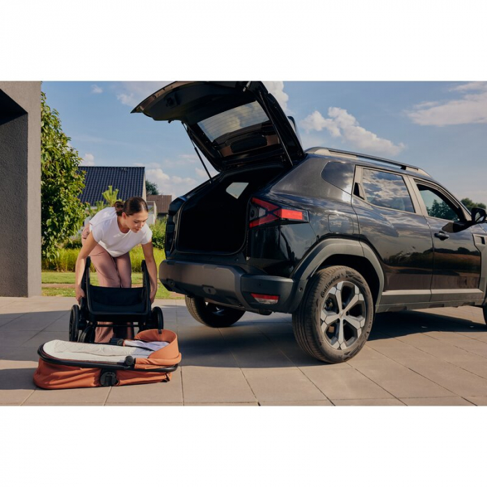Carucior 3 in 1, Lionelo, Layla, Cadru din aluminiu, Cu landou intarit si salteluta din spuma AiryDots, Cu scoica auto testata ADAC, Reversibil, Cu sistem de ventilatie 3D, Cu accesorii, Pana la 22 kg [42]