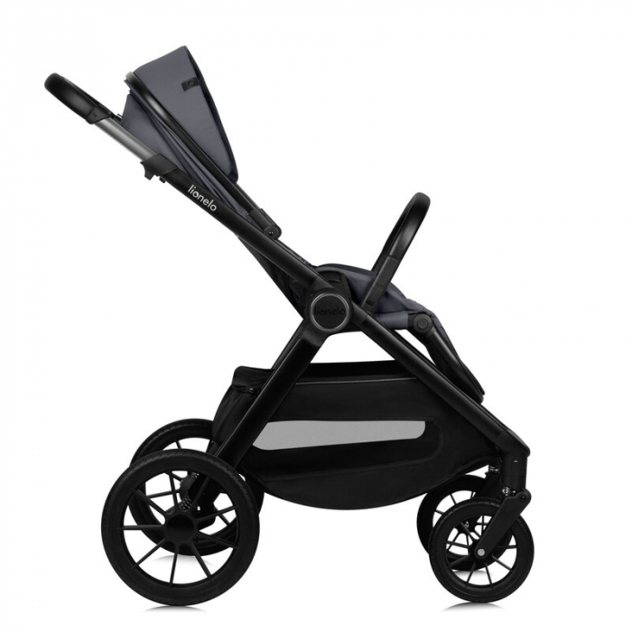 Carucior 3 in 1, Lionelo, Layla, Cadru din aluminiu, Cu landou intarit si salteluta din spuma AiryDots, Cu scoica auto testata ADAC, Reversibil, Cu sistem de ventilatie 3D, Cu accesorii, Pana la 22 kg [12]