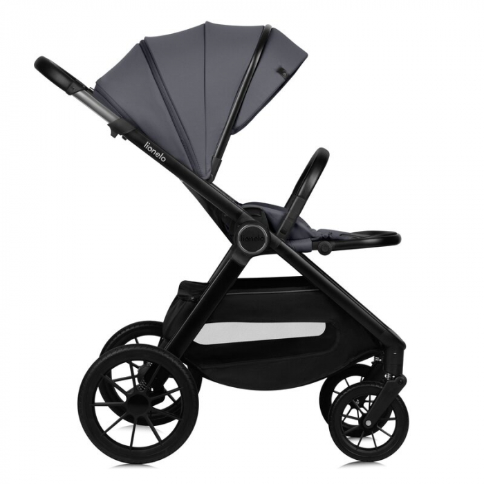 Carucior 3 in 1, Lionelo, Layla, Cadru din aluminiu, Cu landou intarit si salteluta din spuma AiryDots, Cu scoica auto testata ADAC, Reversibil, Cu sistem de ventilatie 3D, Cu accesorii, Pana la 22 kg [11]