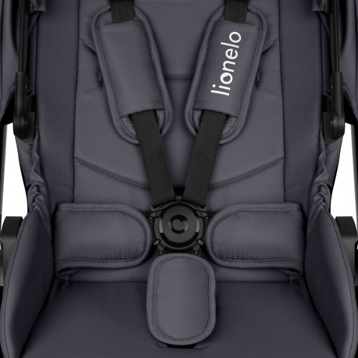 Carucior 3 in 1, Lionelo, Layla, Cadru din aluminiu, Cu landou intarit si salteluta din spuma AiryDots, Cu scoica auto testata ADAC, Reversibil, Cu sistem de ventilatie 3D, Cu accesorii, Pana la 22 kg [27]