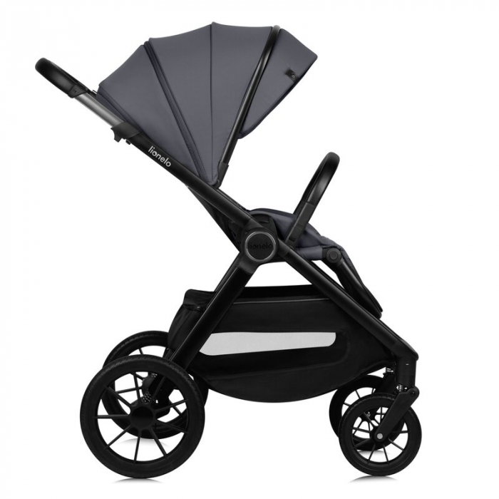 Carucior 3 in 1, Lionelo, Layla, Cadru din aluminiu, Cu landou intarit si salteluta din spuma AiryDots, Cu scoica auto testata ADAC, Reversibil, Cu sistem de ventilatie 3D, Cu accesorii, Pana la 22 kg [10]