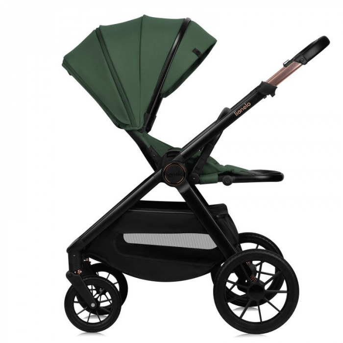 Carucior 3 in 1, Lionelo, Layla, Pana la 22 kg, Cadru aluminiu, Cu landou intarit si salteluta din spuma AirDots, Cu scoica auto testata ADAC, Reversibil, Cu ventilatie 3D, Cu accesorii, EN1888-1, EN1 [8]