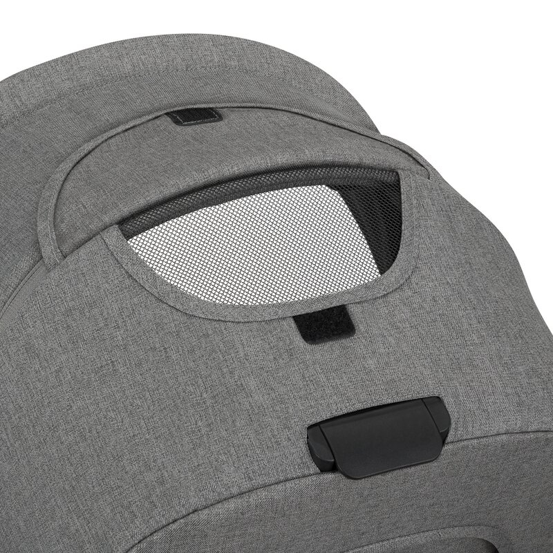 Carucior 3 in 1, Lionelo, Meril, Cu landou de dimensiune XL, Reversibil, Cu scoica auto testata ADAC, Cu accesorii, Pana la 22 kg, Conform cu EN1888-1 EN1888-2, EN1466, Gri [18]