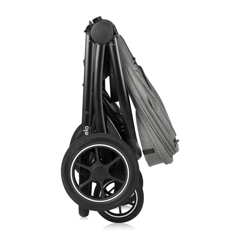 Carucior 3 in 1, Lionelo, Meril, Cu landou de dimensiune XL, Reversibil, Cu scoica auto testata ADAC, Cu accesorii, Pana la 22 kg, Conform cu EN1888-1 EN1888-2, EN1466, Gri [26]