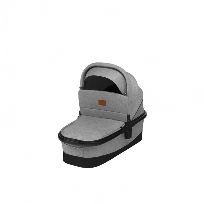 Carucior 3 in 1, Lionelo, Mika, Cadru din aluminiu, Cu landou intarit si salteluta moale, Cu scoica auto testata ADAC, Reversibil, Cu accesorii, Pana la 22 kg, EN1888-1 EN1888-2 EN1466 ECE R129, Gri d [11]