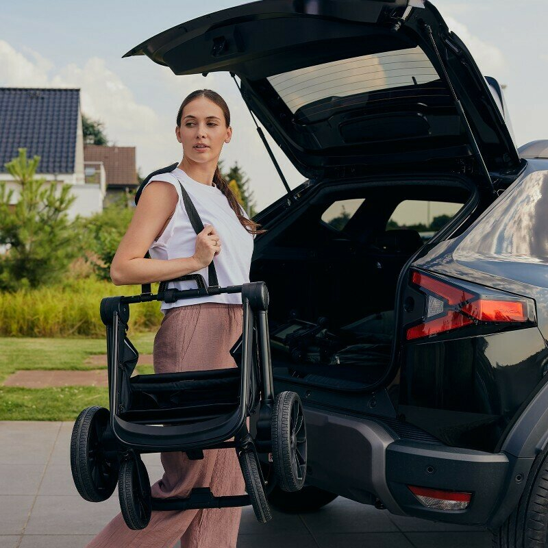 Carucior 3 in 1, Lionelo, Mika Plus, Cadru din aluminiu, Cu landou intarit si salteluta moale, Cu scoica auto testata ADAC, Reversibil, Cu sistem de ventilatie 3D, Cu accesorii, Pana la 22 kg, EN1888- [35]