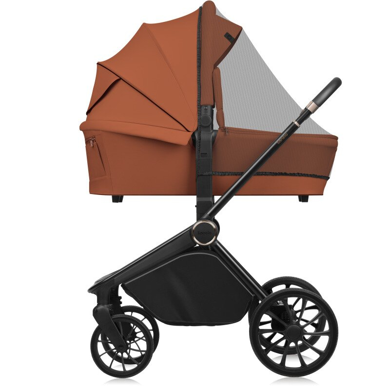 Carucior 3 in 1, Lionelo, Mika Plus, Cadru din aluminiu, Cu landou intarit si salteluta moale, Cu scoica auto testata ADAC, Reversibil, Cu sistem de ventilatie 3D, Cu accesorii, Pana la 22 kg, EN1888- [8]