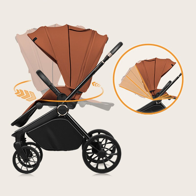 Carucior 3 in 1, Lionelo, Mika Plus, Cadru din aluminiu, Cu landou intarit si salteluta moale, Cu scoica auto testata ADAC, Reversibil, Cu sistem de ventilatie 3D, Cu accesorii, Pana la 22 kg, EN1888- [15]