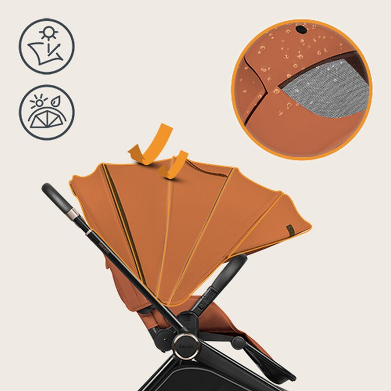 Carucior 3 in 1, Lionelo, Mika Plus, Cadru din aluminiu, Cu landou intarit si salteluta moale, Cu scoica auto testata ADAC, Reversibil, Cu sistem de ventilatie 3D, Cu accesorii, Pana la 22 kg, EN1888- [16]