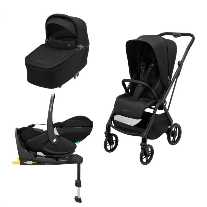 Carucior 4 in 1 Maxi-Cosi Leona 2 + Landou Sense+ Scoica auto Pebble 360 Pro 2+ Baza isofix 360 [1]