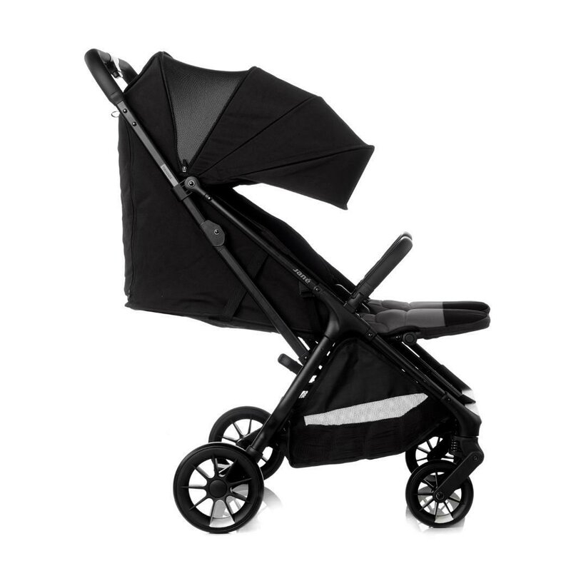 Carucior gemeni pliabil Twinside, Jane, Pliere rapida cu o mana, De la nastere pana la 22 Kg, Cu huse pentru ploaie, Spatare independente, Cu suspensii, Conform cu EN 1888-2:2018+A1:2023, Coal [7]