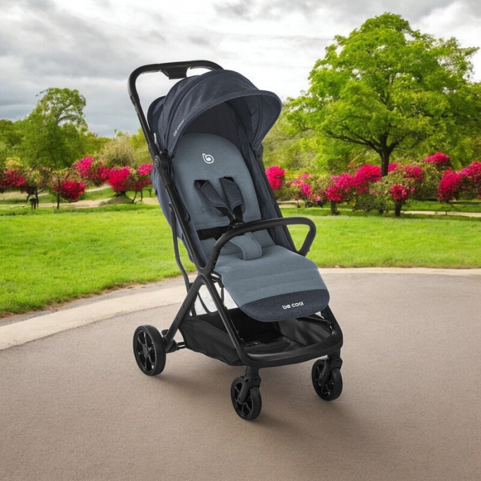 Carucior sport, Be Cool, Strike, Cu pliere automata, Roti cu suspensii, De la nastere pana la 22 Kg, 6.88 Kg, Be Azure [2]