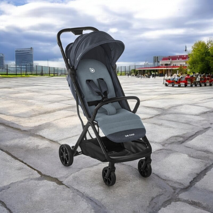 Carucior sport, Be Cool, Strike, Cu pliere automata, Roti cu suspensii, De la nastere pana la 22 Kg, 6.88 Kg, Be Azure [4]