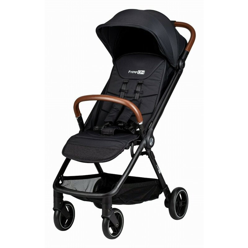 Carucior sport, FreeON, Bold, Pliabil automat, Roti cu suspensii, De la nastere pana la 22 kg, Cu spatar reglabil in 3 pozitii, Black [1]
