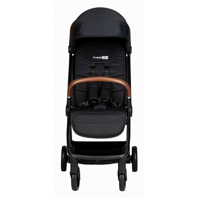 Carucior sport, FreeON, Bold, Pliabil automat, Roti cu suspensii, De la nastere pana la 22 kg, Cu spatar reglabil in 3 pozitii, Black [2]